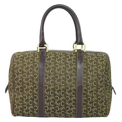 Celine C Sulky Mini Boston Bag Canvas Brown