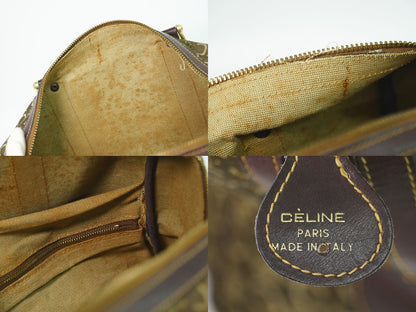 Celine C Sulky Mini Boston Bag Canvas Brown — view 9