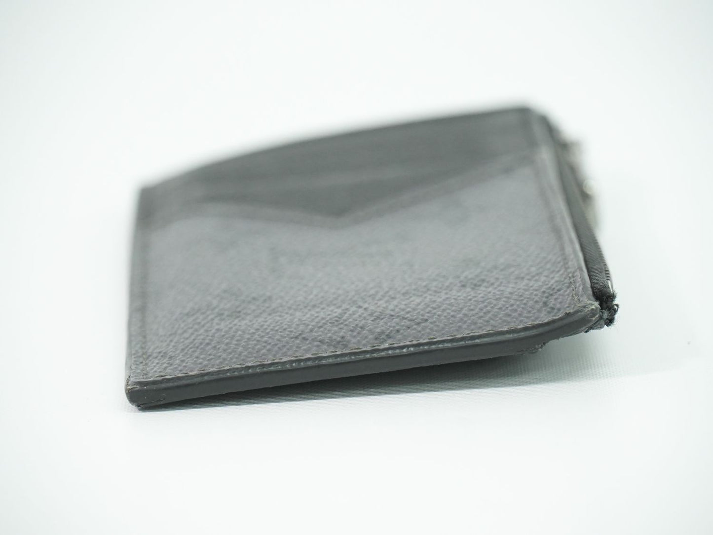 Louis Vuitton LV Coin Card Holder Monogram Eclipse Black Gray — view 4
