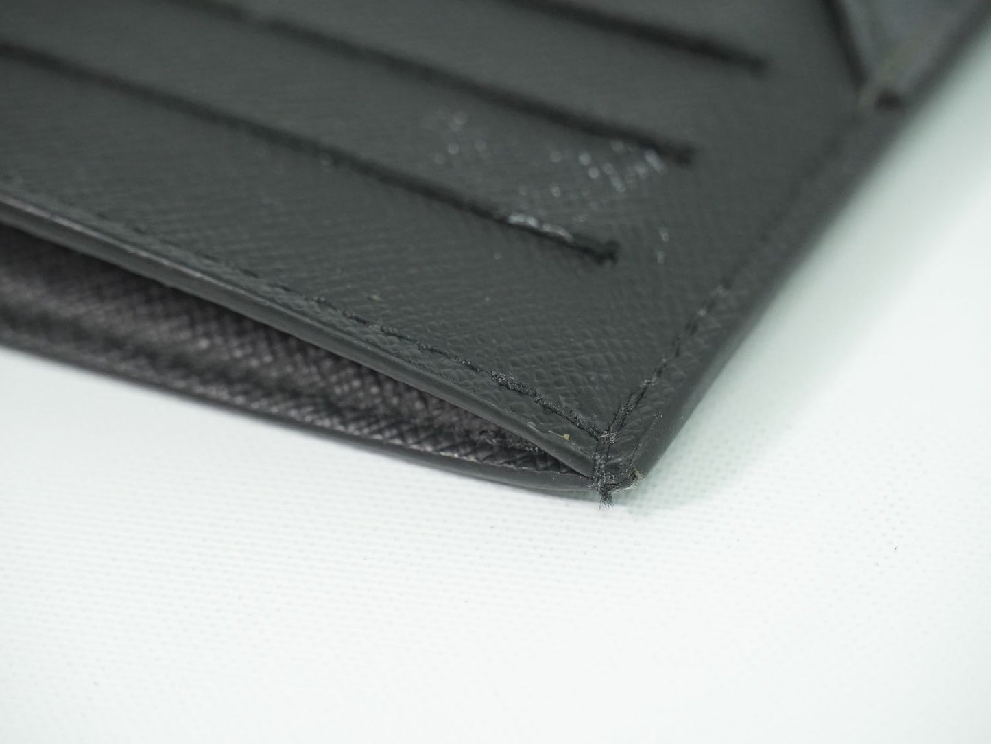 Louis Vuitton LV Coin Card Holder Monogram Eclipse Black Gray — view 6