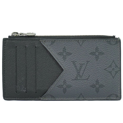 Louis Vuitton LV Coin Card Holder Monogram Eclipse Black Gray