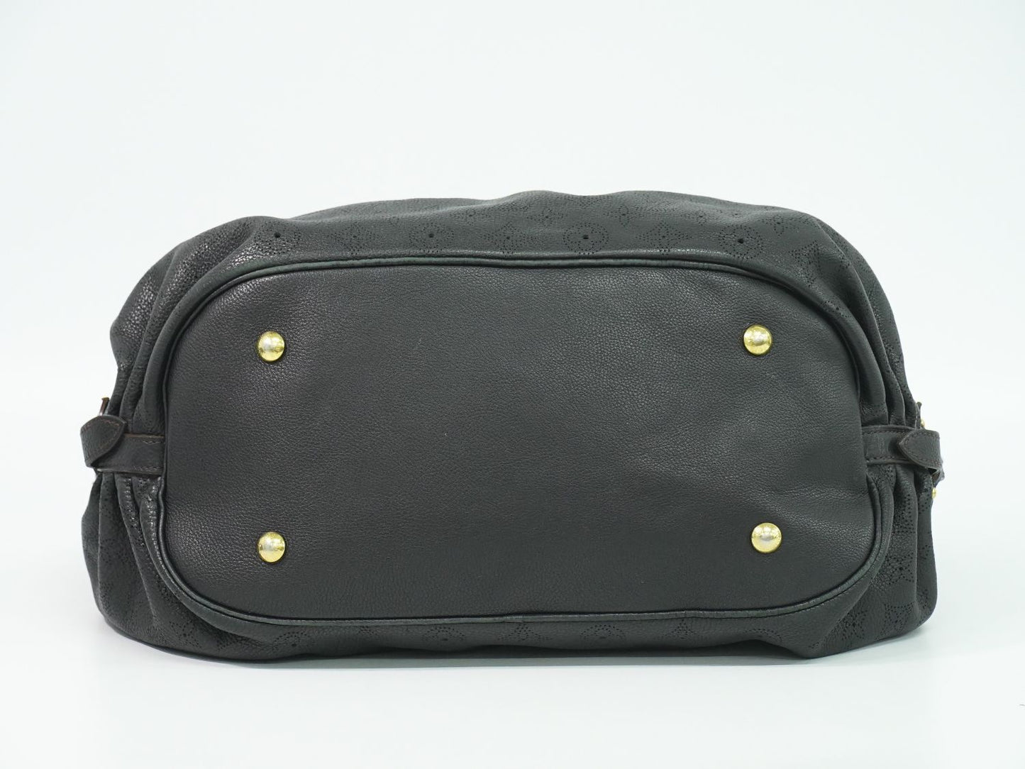 Louis Vuitton LV Mahina XL Leather Shoulder Bag Noir Black — view 3