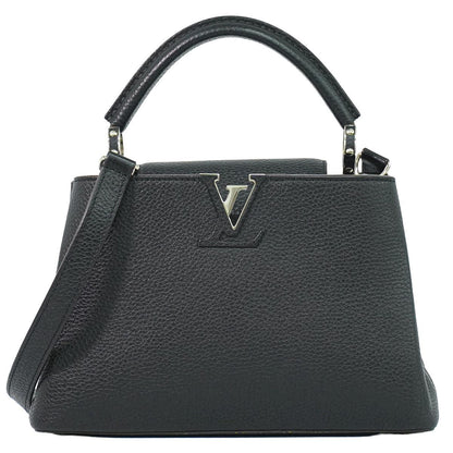 Louis Vuitton LV Capucines BB Taurillon Leather 2-Way Shoulder Bag Noir