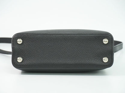 Louis Vuitton LV Capucines BB Taurillon Leather 2-Way Shoulder Bag Noir — view 3
