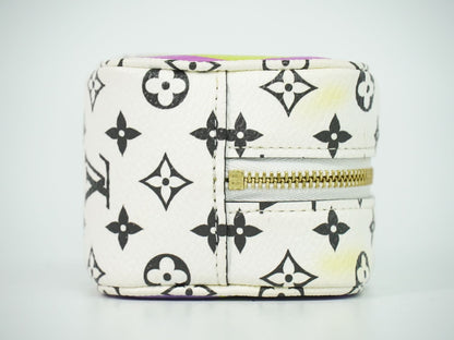 Louis Vuitton LV Porte-Monnaie Cube Monogram Giant Pouch White Purple — view 4