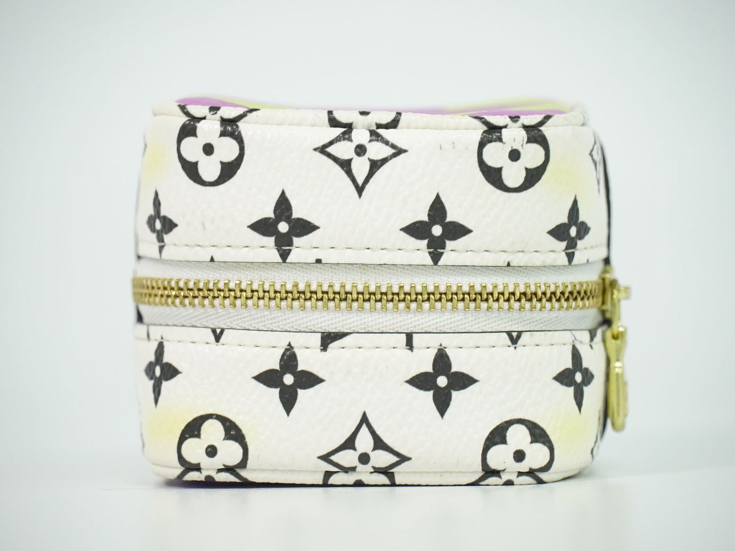 Louis Vuitton LV Porte-Monnaie Cube Monogram Giant Pouch White Purple — view 5