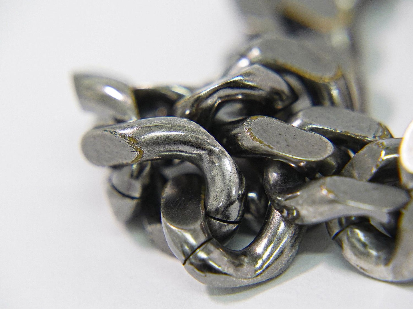 Fendi FF Logo Chain Bracelet Bangle Metal Silver — view 4