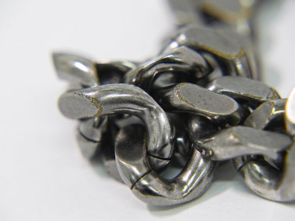 Fendi FF Logo Chain Bracelet Bangle Metal Silver — view 4