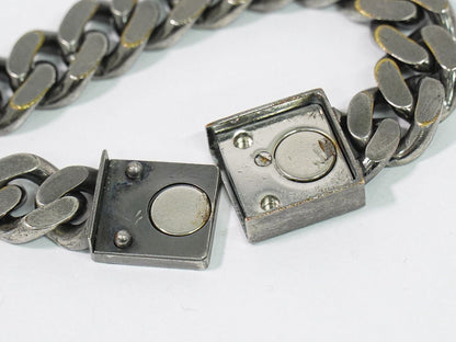 Fendi FF Logo Chain Bracelet Bangle Metal Silver — view 6