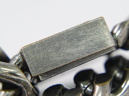 Fendi FF Logo Chain Bracelet Bangle Metal Silver — view 7