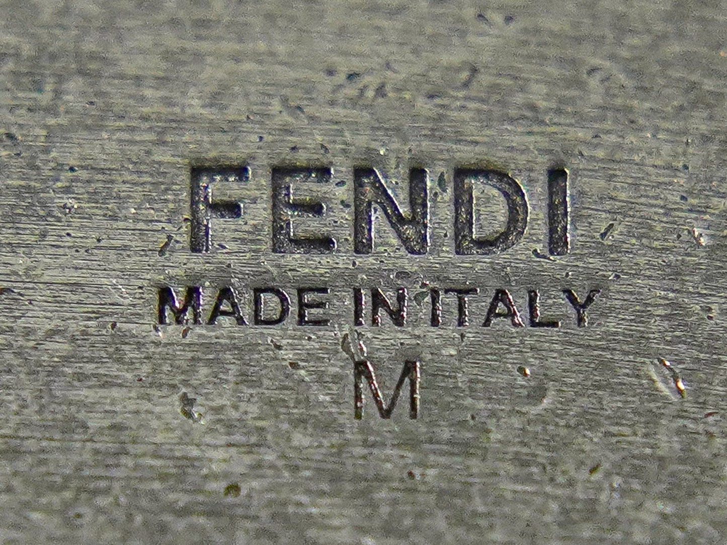 Fendi FF Logo Chain Bracelet Bangle Metal Silver — view 9