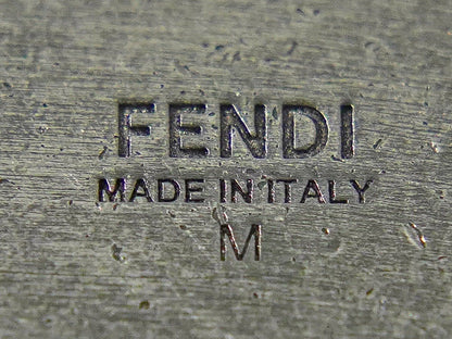 Fendi FF Logo Chain Bracelet Bangle Metal Silver — view 9