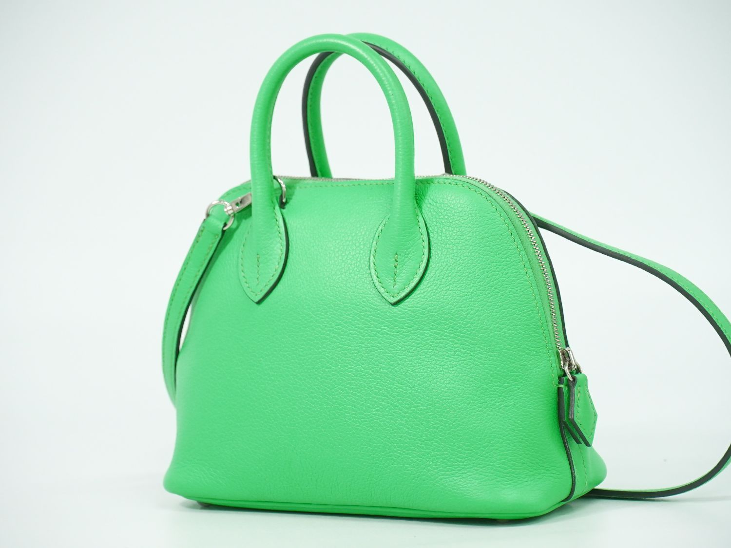 Hermes Bolide Mini 2-Way Shoulder Bag Leather Green — view 2