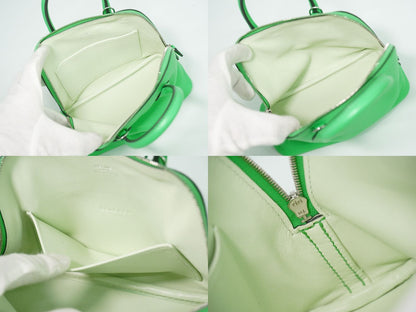 Hermes Bolide Mini 2-Way Shoulder Bag Leather Green — view 8