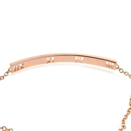 Tiffany & Co 18k Pink Gold Atlas Bracelet Diamond — view 2