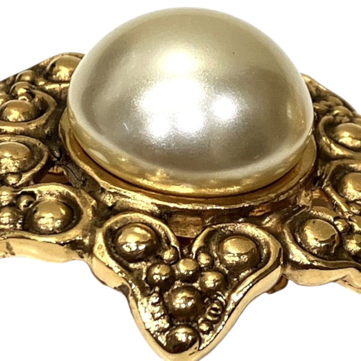 Chanel Faux Pearl Earrings — view 8
