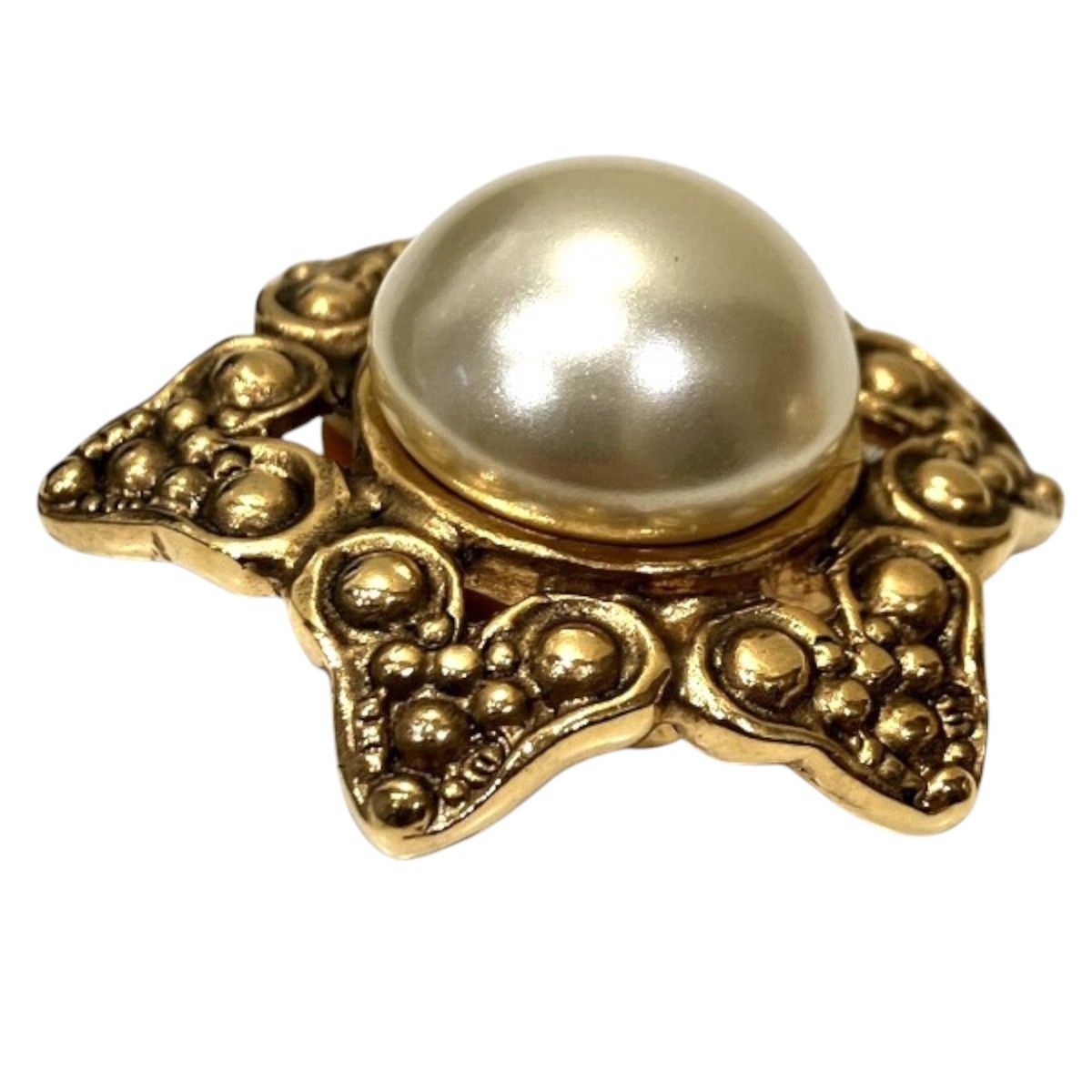 Chanel Faux Pearl Earrings — view 2