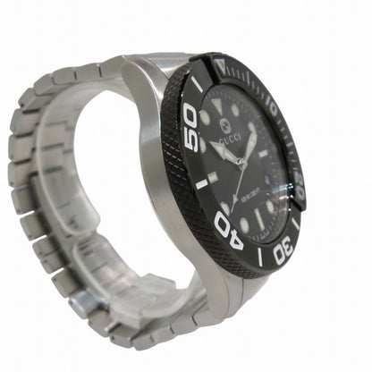Gucci Timeless Diver Watch SS Quartz Black Dial — view 3