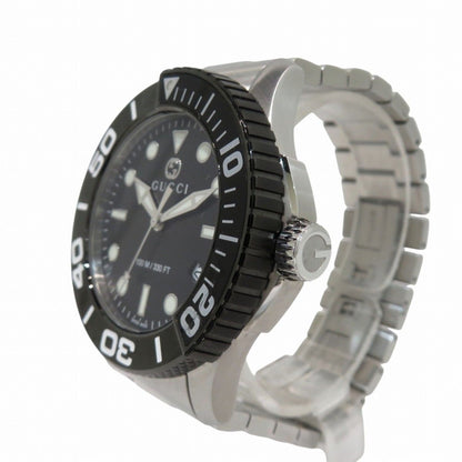 Gucci Timeless Diver Watch SS Quartz Black Dial — view 2