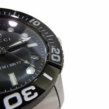 Gucci Timeless Diver Watch SS Quartz Black Dial — view 4