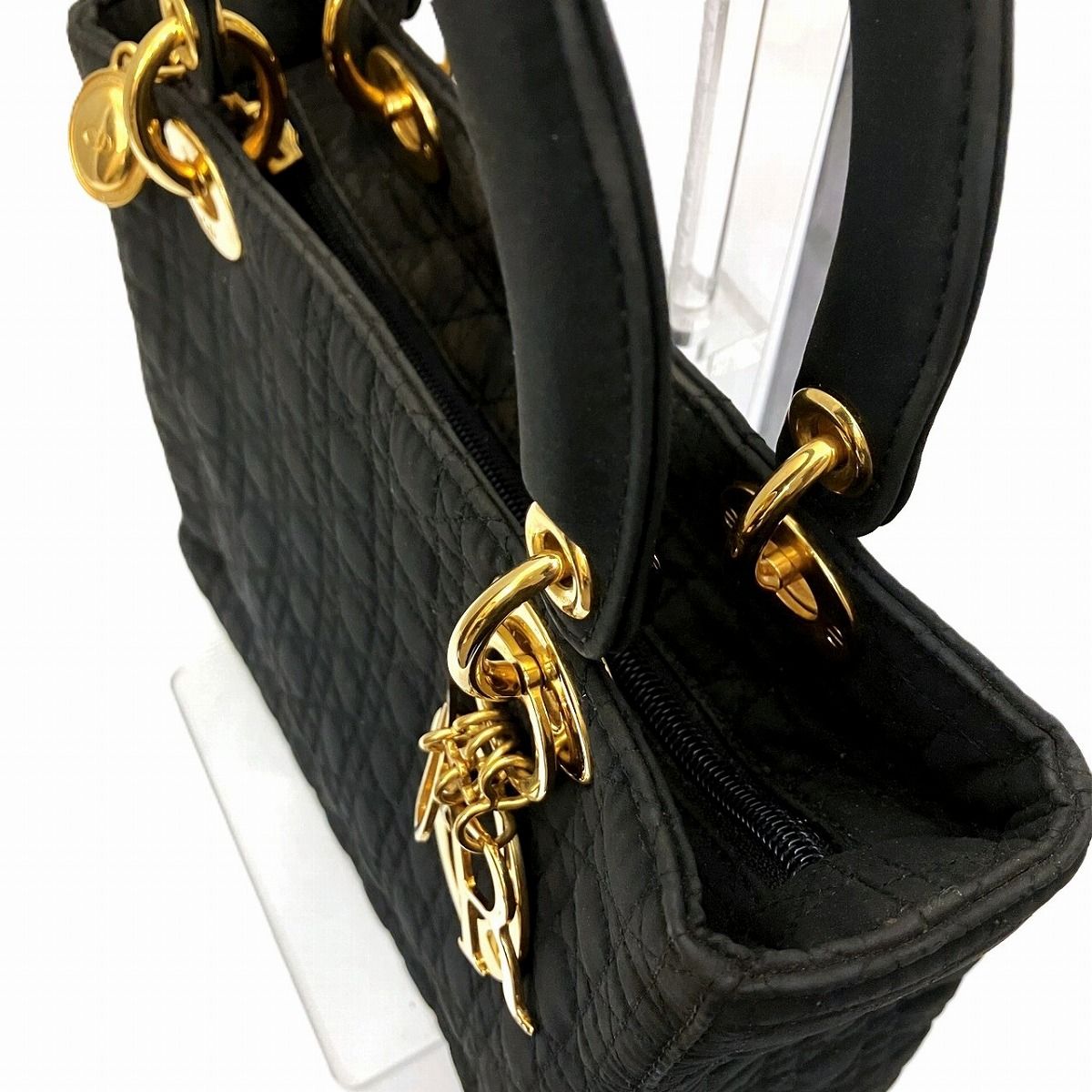 Dior Cannage Handbag Nylon — view 8