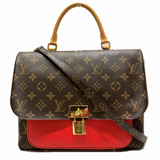 Louis Vuitton Marignan Monogram Handbag Leather Canvas