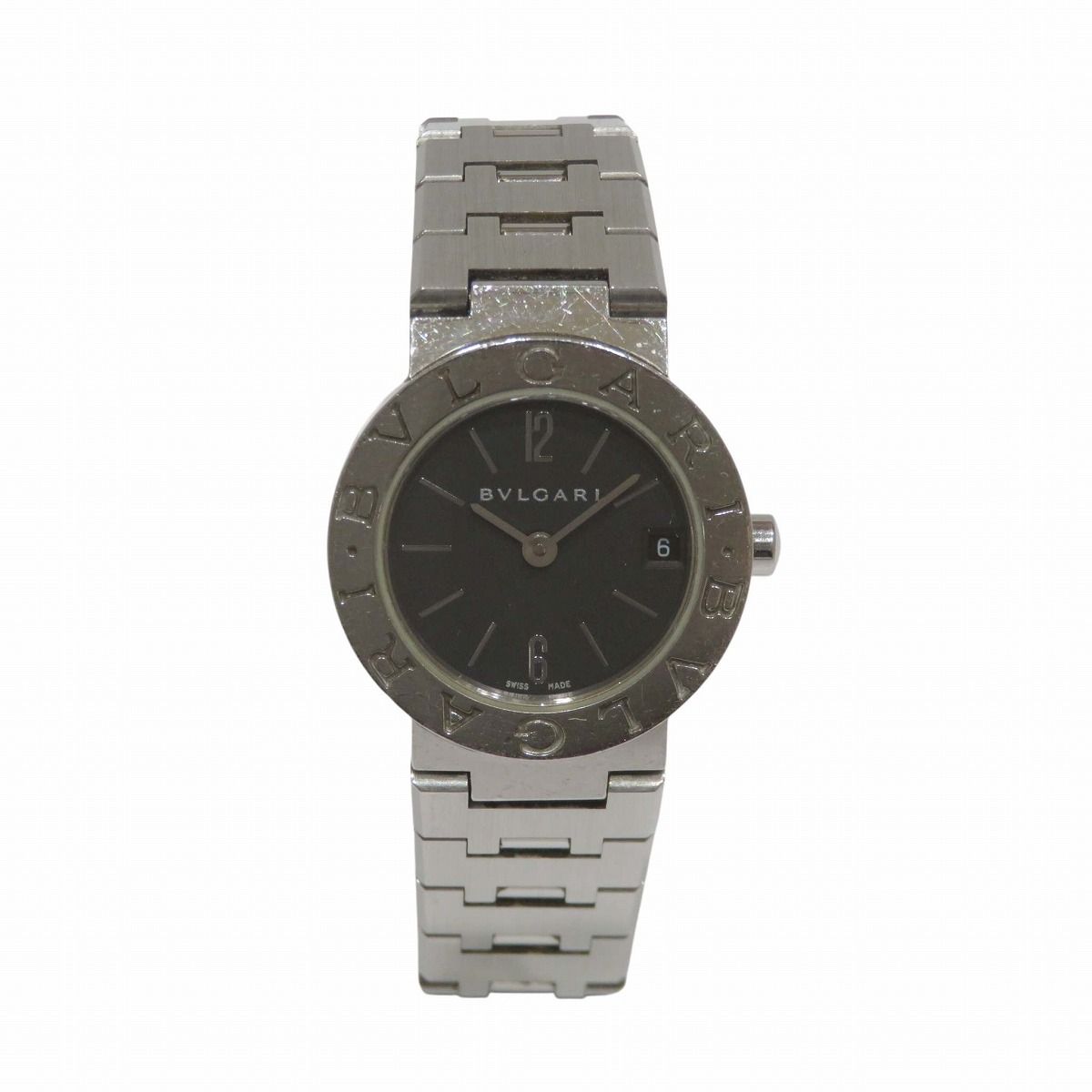 Bvlgari Watch SS Quartz Black Dial