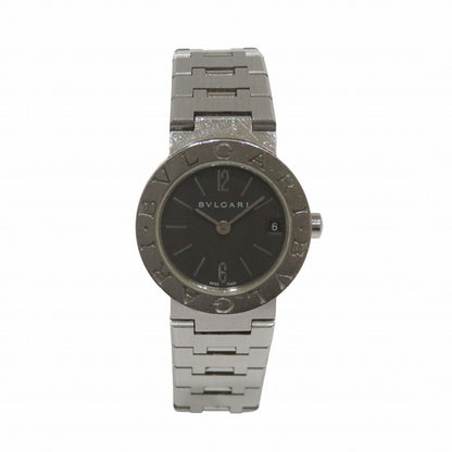 Bvlgari Watch SS Quartz Black Dial