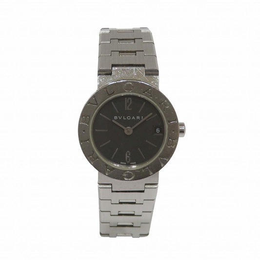 Bvlgari Watch SS Quartz Black Dial