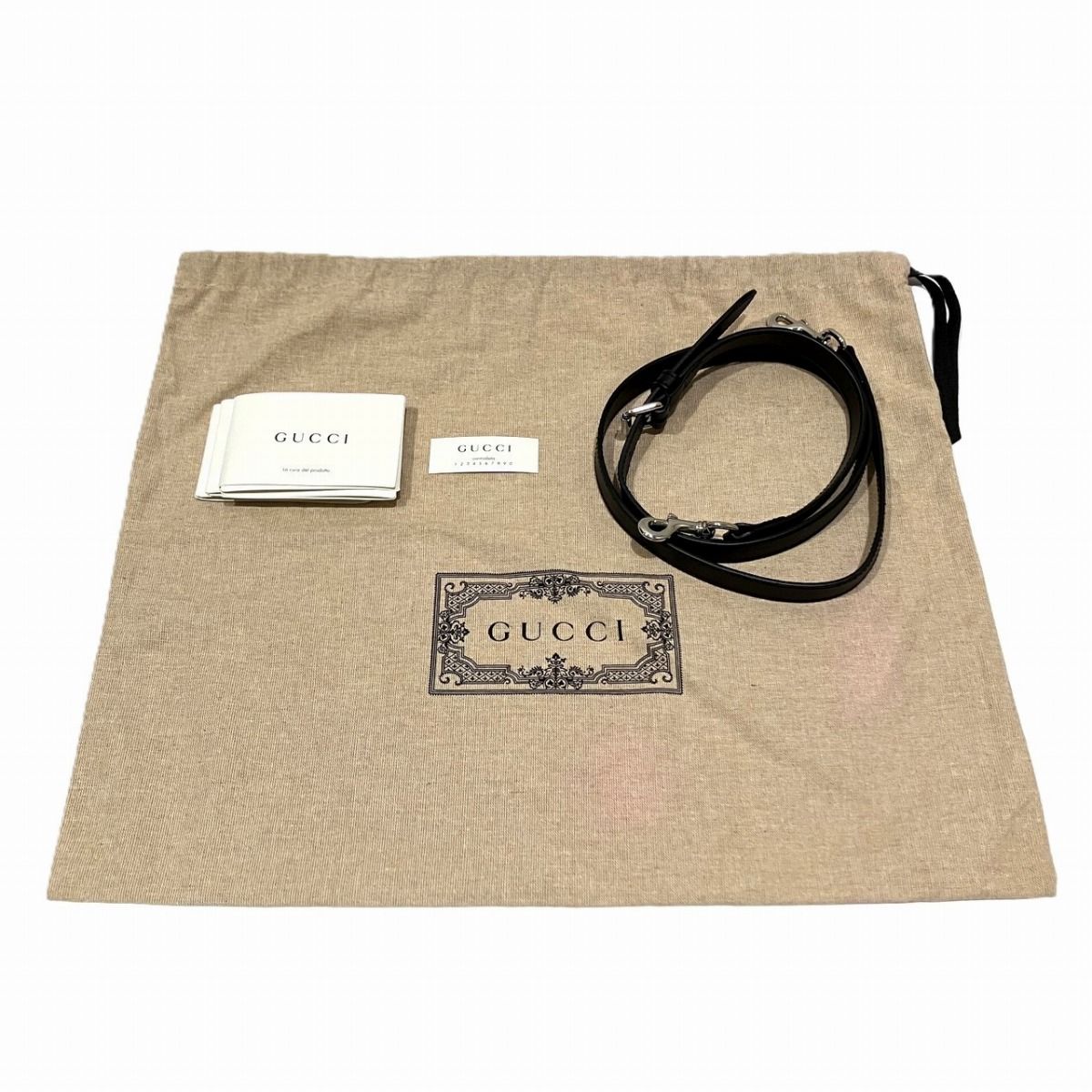 Gucci GG Supreme Shoulder Bag Leather Canvas — view 5
