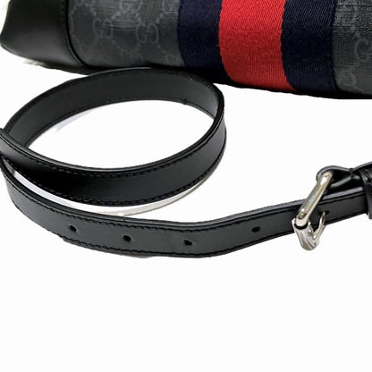 Gucci GG Supreme Shoulder Bag Leather Canvas — view 9