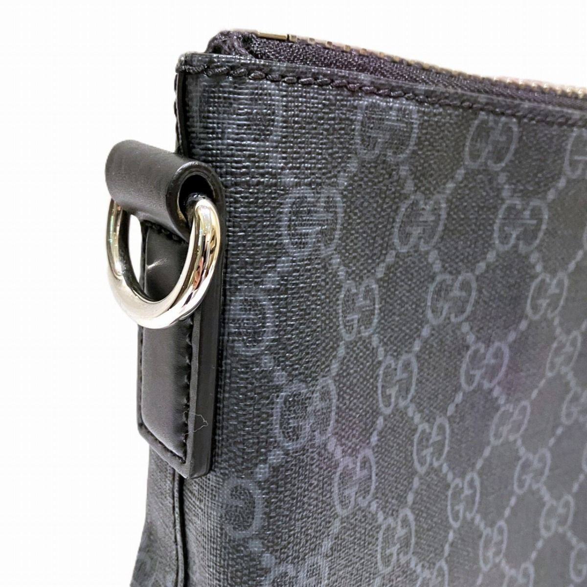 Gucci GG Supreme Shoulder Bag Leather Canvas — view 8