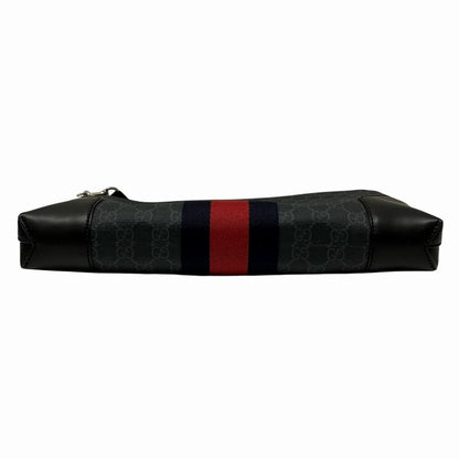 Gucci GG Supreme Shoulder Bag Leather Canvas — view 3