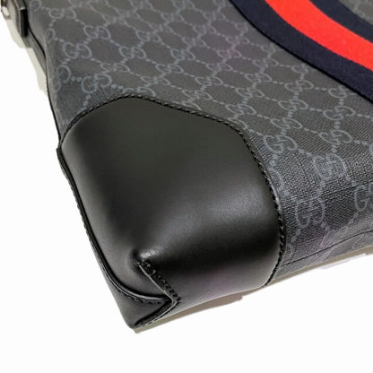 Gucci GG Supreme Shoulder Bag Leather Canvas — view 6