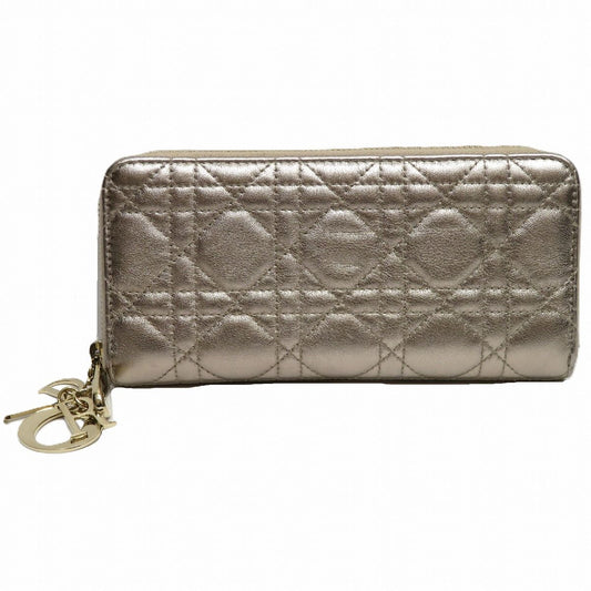 Dior Voyageur Cannage Wallet Leather
