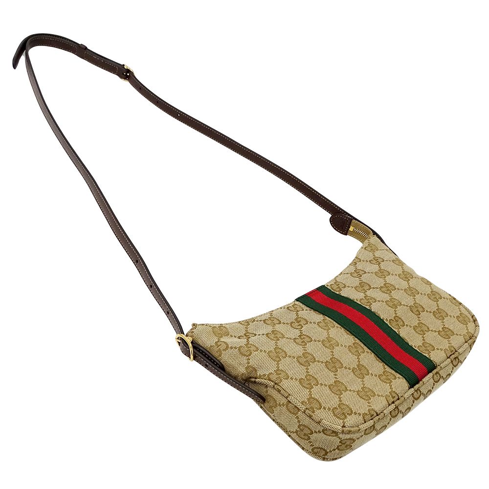 Gucci Shoulder Bag 2-Way Lunetta GG Supreme Beige Brown Small — view 4