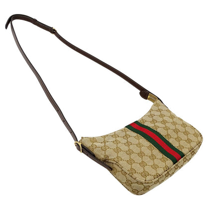 Gucci Shoulder Bag 2-Way Lunetta GG Supreme Beige Brown Small — view 4