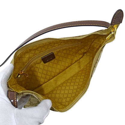 Gucci Shoulder Bag 2-Way Lunetta GG Supreme Beige Brown Small — view 5