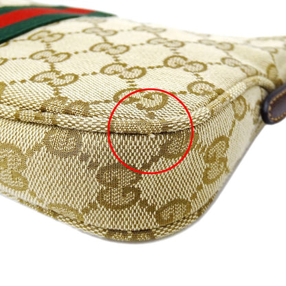 Gucci Shoulder Bag 2-Way Lunetta GG Supreme Beige Brown Small — view 9