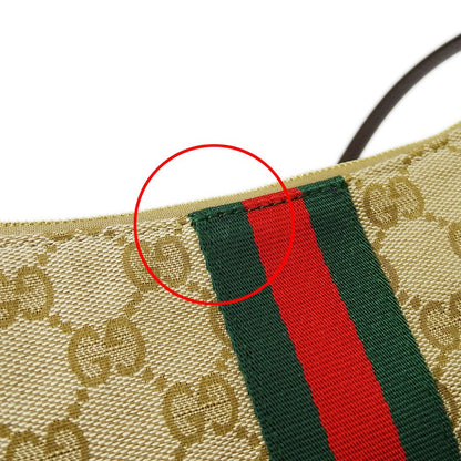 Gucci Shoulder Bag 2-Way Lunetta GG Supreme Beige Brown Small — view 8