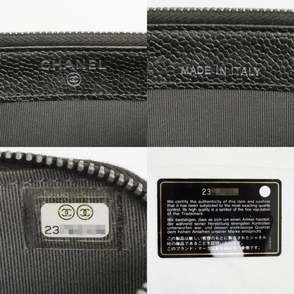 Chanel Chain Wallet Shoulder Bag Caviar Leather Metallic Green — view 6