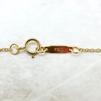 Tiffany & Co Triple Heart Diamond Yellow Gold Necklace 42.5 cm — view 6