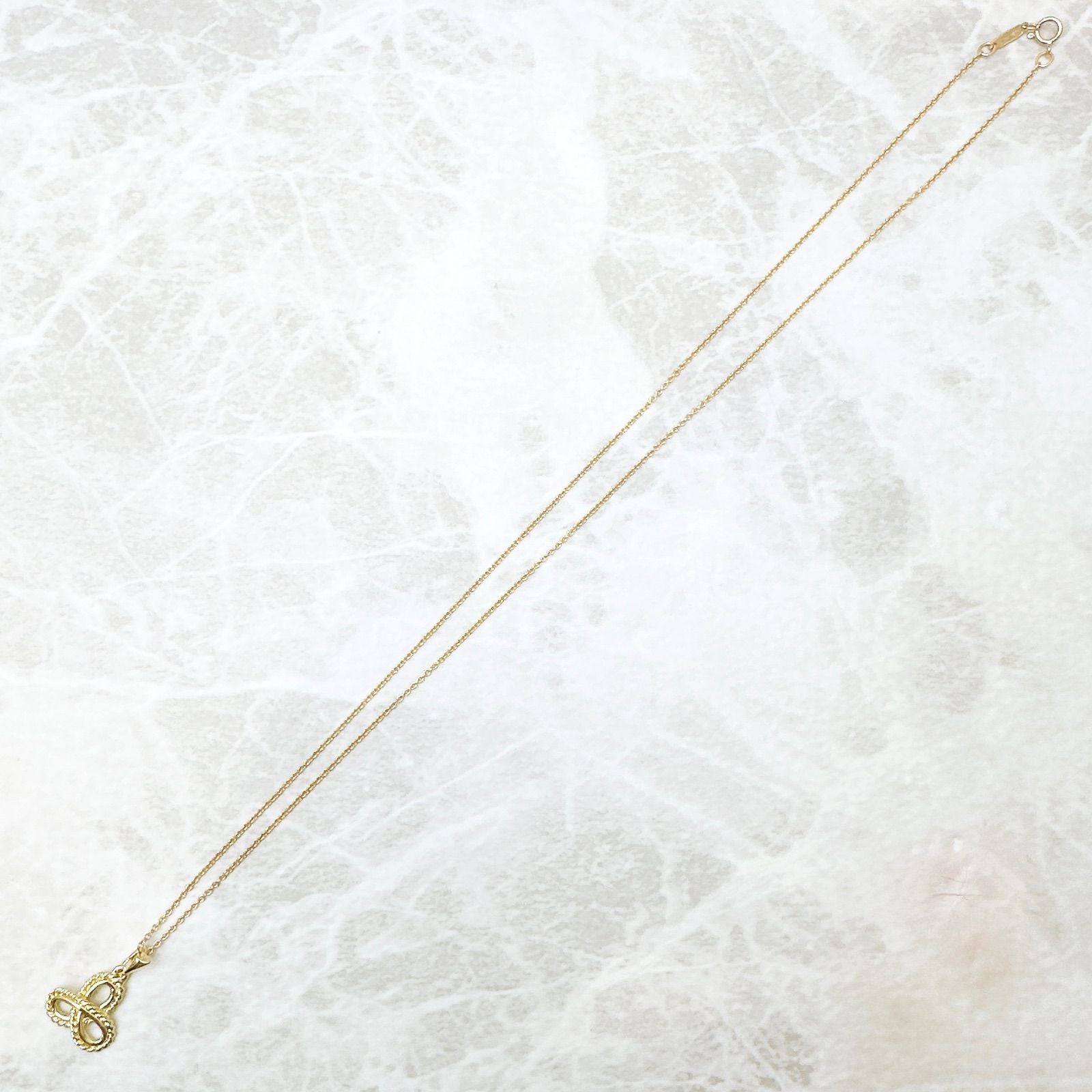 Tiffany & Co Twist Narrow Yellow Gold Necklace 46.5 cm — view 2