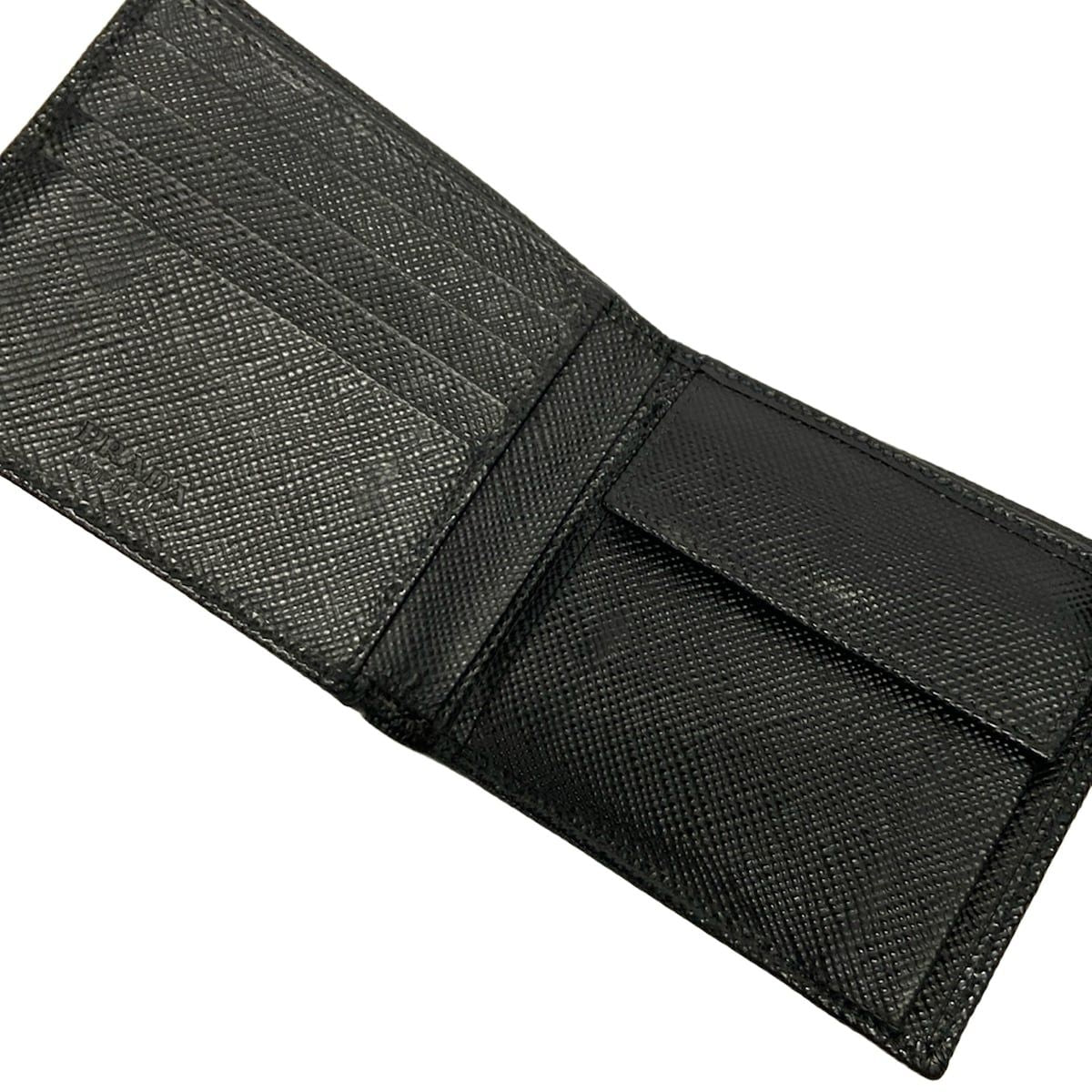 Prada Bifold Wallet Black Leather — view 3