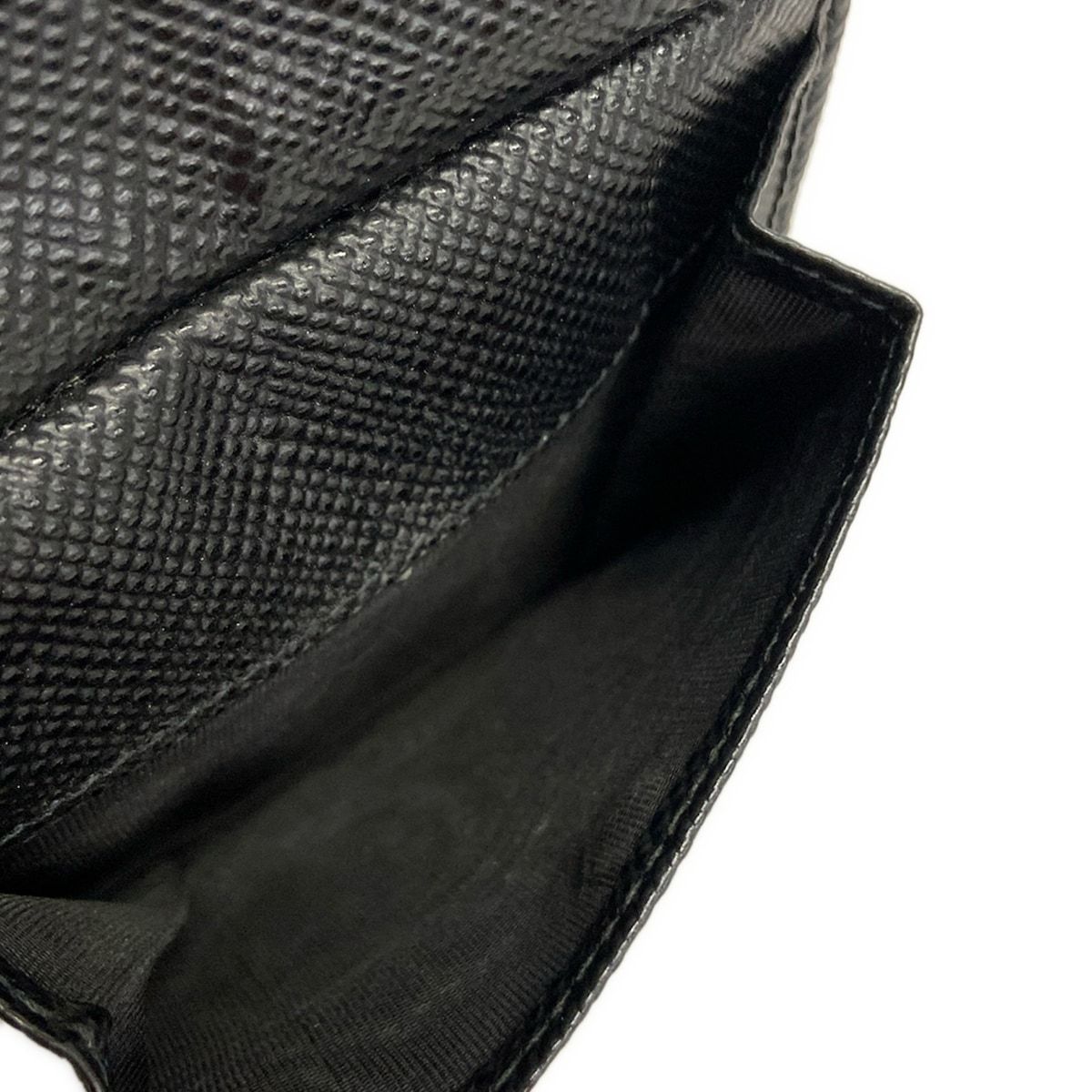 Prada Bifold Wallet Black Leather — view 4