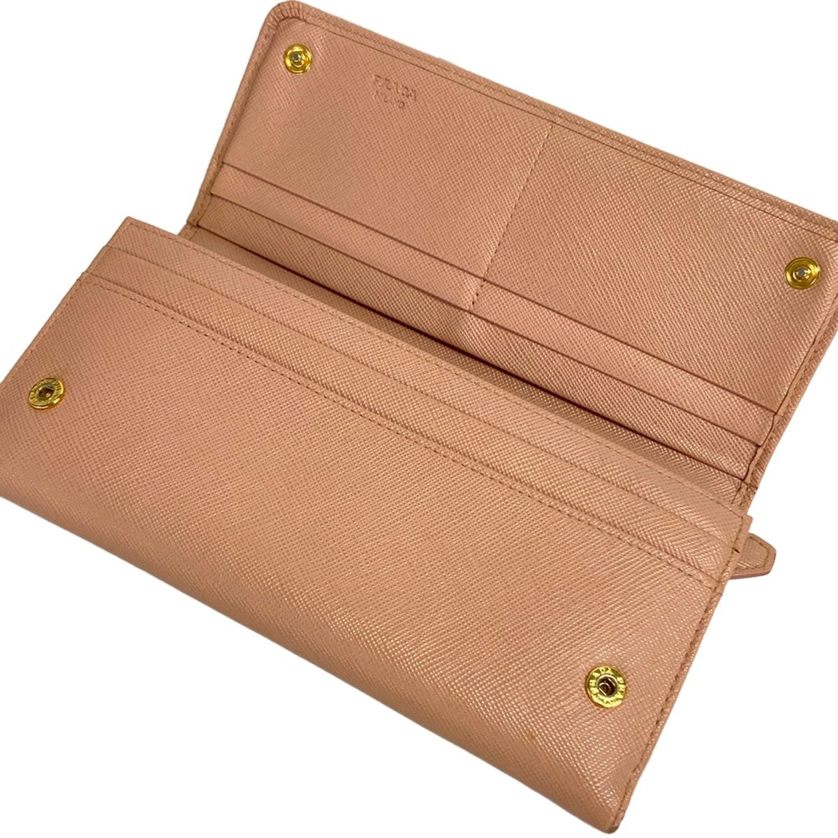 Prada Wallet Light Pink Ribbon Leather — view 3