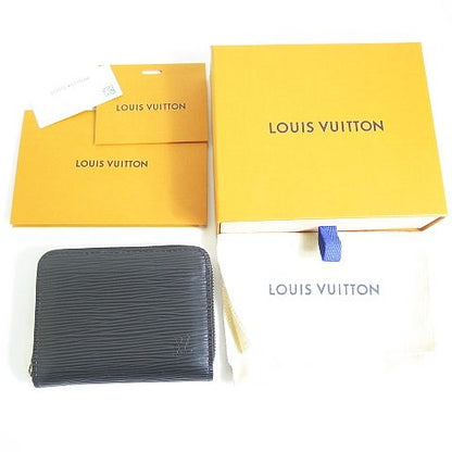 Louis Vuitton Epi Zippy Coin Purse Card Case Noir Black Reaction OK