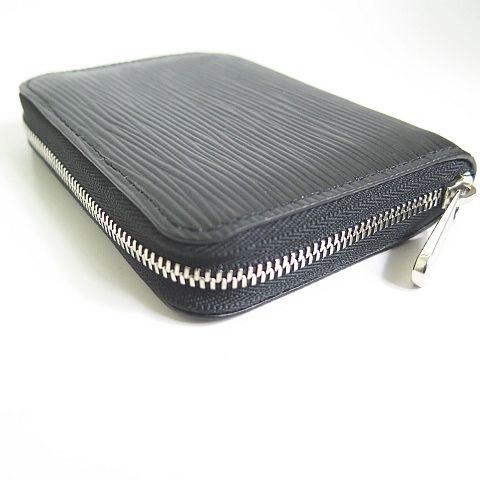 Louis Vuitton Epi Zippy Coin Purse Card Case Noir Black Reaction OK — view 5