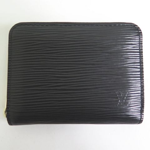 Louis Vuitton Epi Zippy Coin Purse Card Case Noir Black Reaction OK — view 2