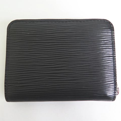 Louis Vuitton Epi Zippy Coin Purse Card Case Noir Black Reaction OK — view 8